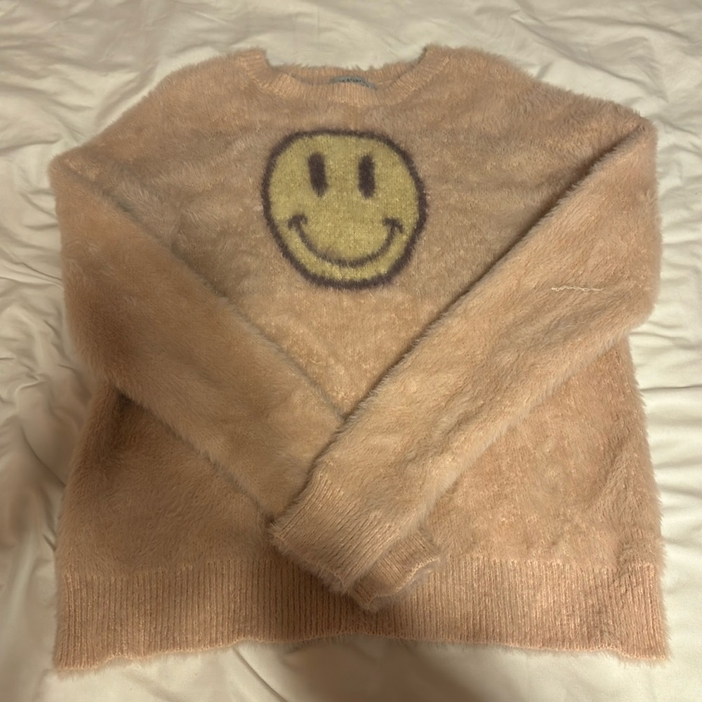 Miss Sparkling Smiley Face Sweater